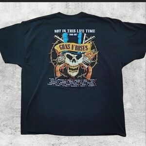 Vtg Guns N’ Roses 2017 Tour T-Shirt Not In This Lifetime Graphic Tee Black 2XL